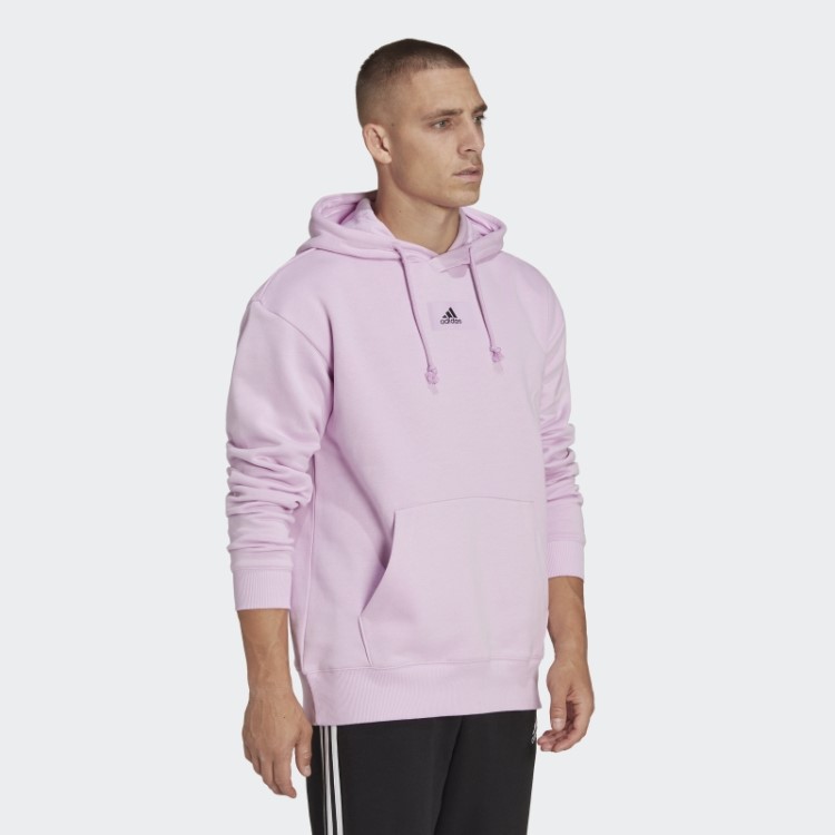 Adidas Essentials Moletom Com Capuz De Lã De Algodão FeelVivid Lilás