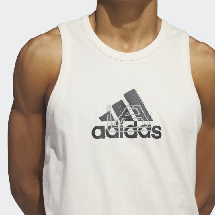 Camiseta Branca Adidas Los Angeles Estampada