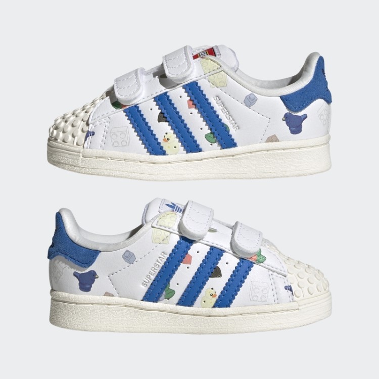 Sapatos Brancos Adidas Superstar X Lego