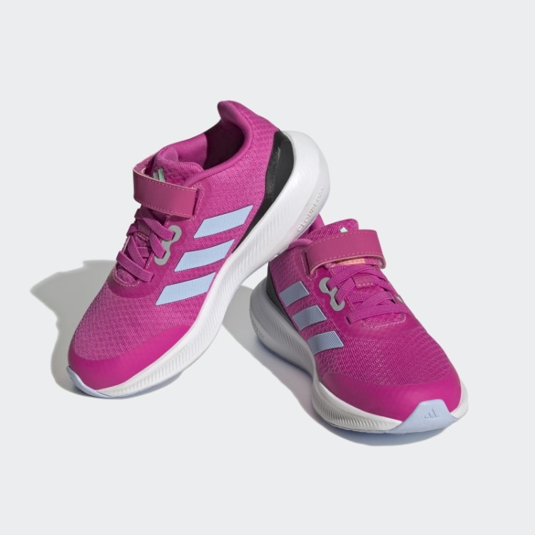 Tênis Adidas Runfalcon 3.0 Elástico Com Tira Superior Em Renda Fúcsia