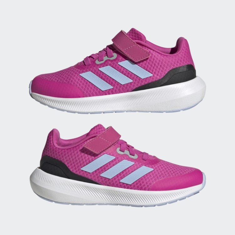 Tênis Adidas Runfalcon 3.0 Elástico Com Tira Superior Em Renda Fúcsia