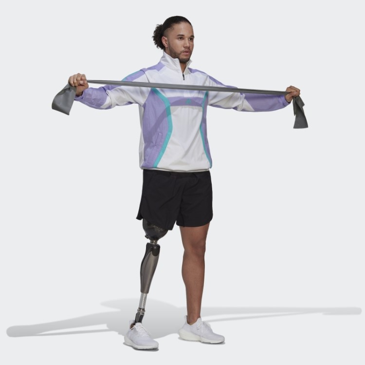 Top Adidas Training Branco Com Zíper