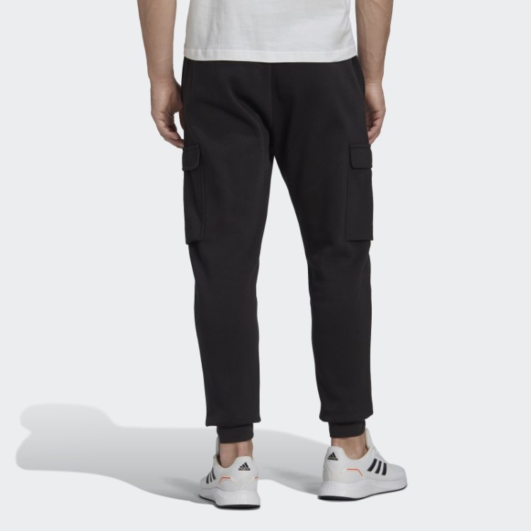 Calças Cargo Cônicas Regulares De Lã Essencial Adidas Pretas