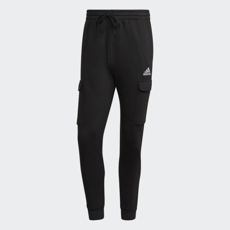 Calças Cargo Cônicas Regulares De Lã Essencial Adidas Pretas