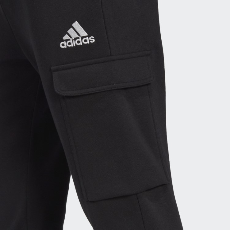 Calças Cargo Cônicas Regulares De Lã Essencial Adidas Pretas