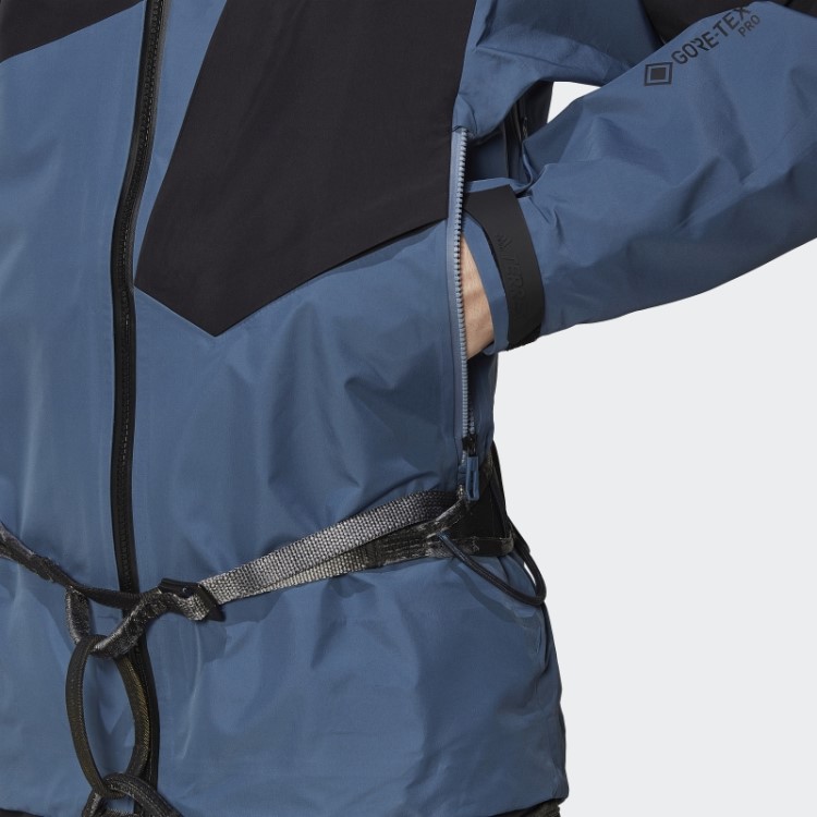 Jaqueta Terrex Techrock Gore-tex Pro Aço Adidas