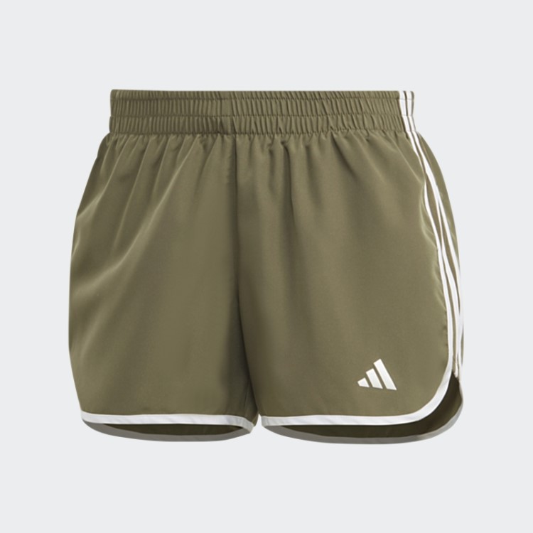Calção De Corrida Adidas Marathon 20 Verde-oliva