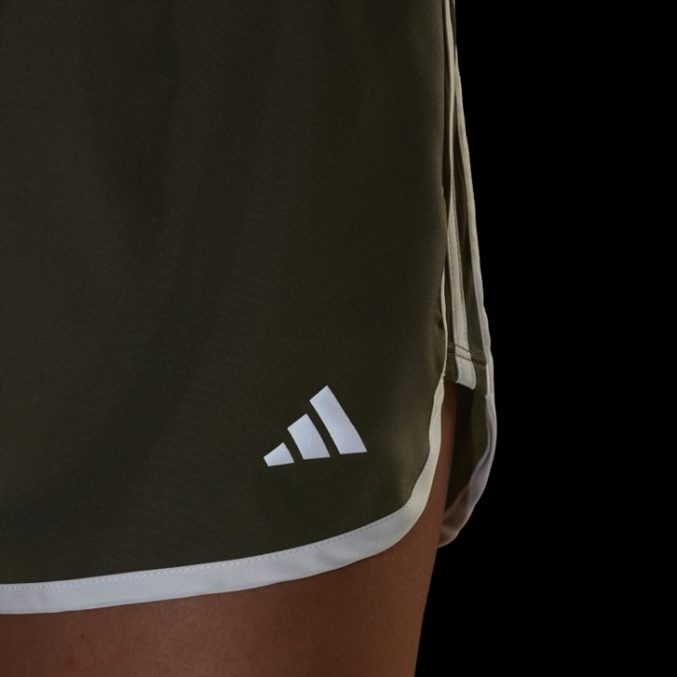 Calção De Corrida Adidas Marathon 20 Verde-oliva