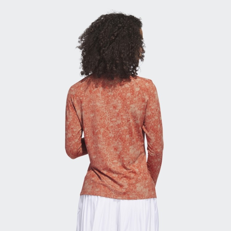 Camisa De Golfe Manga Longa Estampada Ultimate365 Tour Vermelha Adidas
