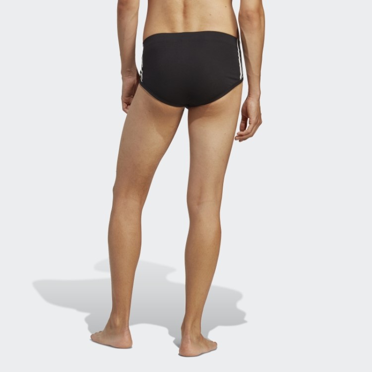 Cueca Com As Três Listras Adidas Comfort Flex De Algodão (3 Pares) Branca