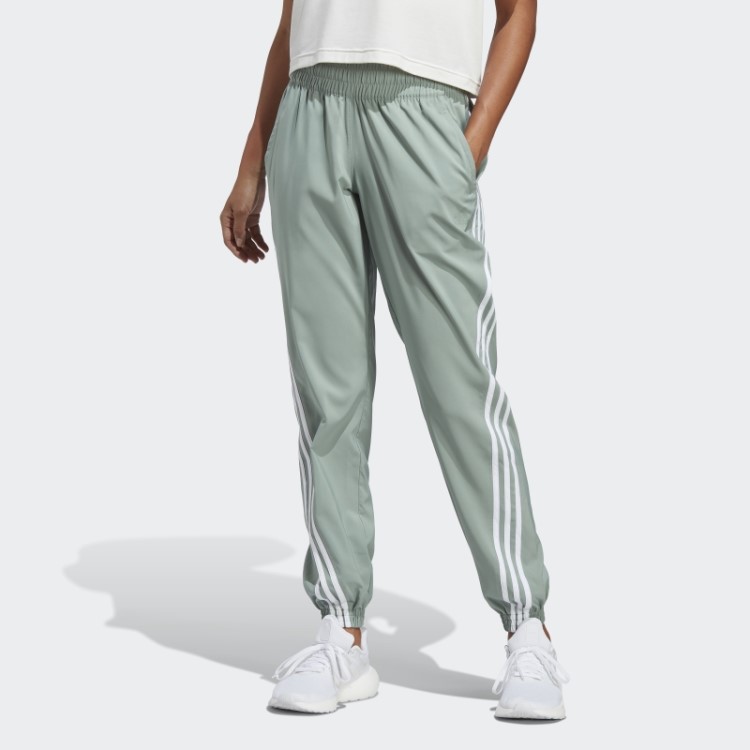 Calça Tricotada Com As Três Listras Trainicons Adidas Verde Prateado