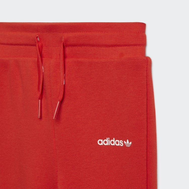 Conjunto De Moletom Com Capuz Vermelho Adicolor Adidas