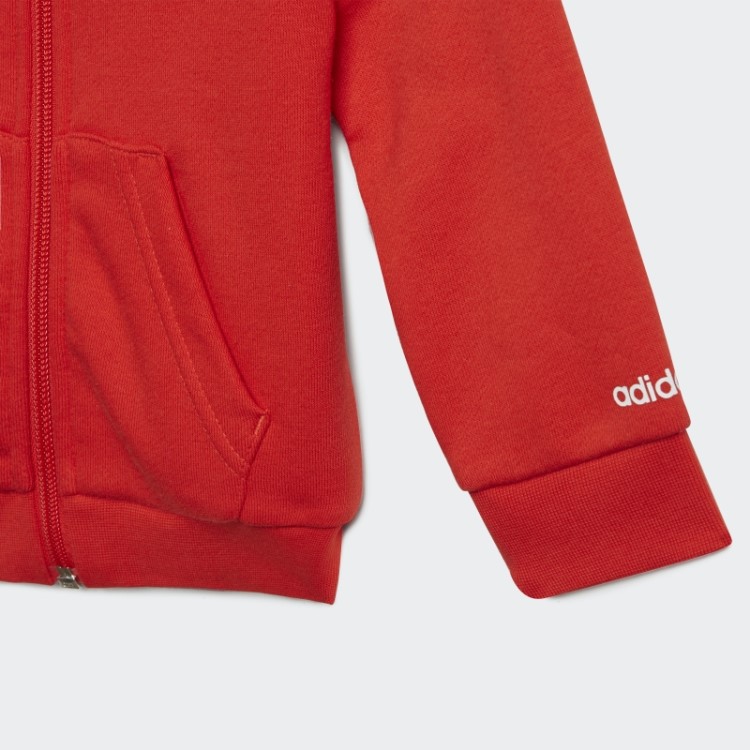 Conjunto De Moletom Com Capuz Vermelho Adicolor Adidas