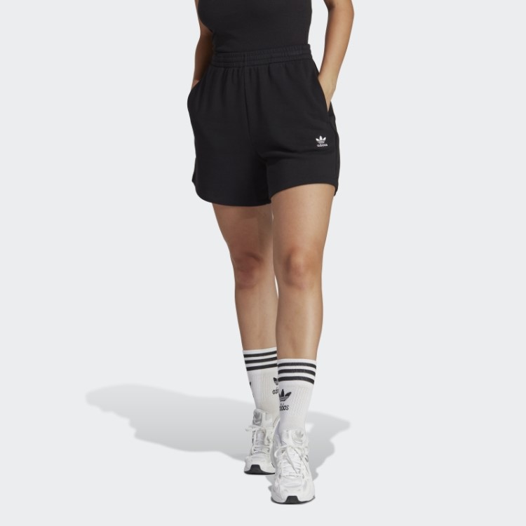 Shorts French Terry Preto Adidas Adicolor Essentials