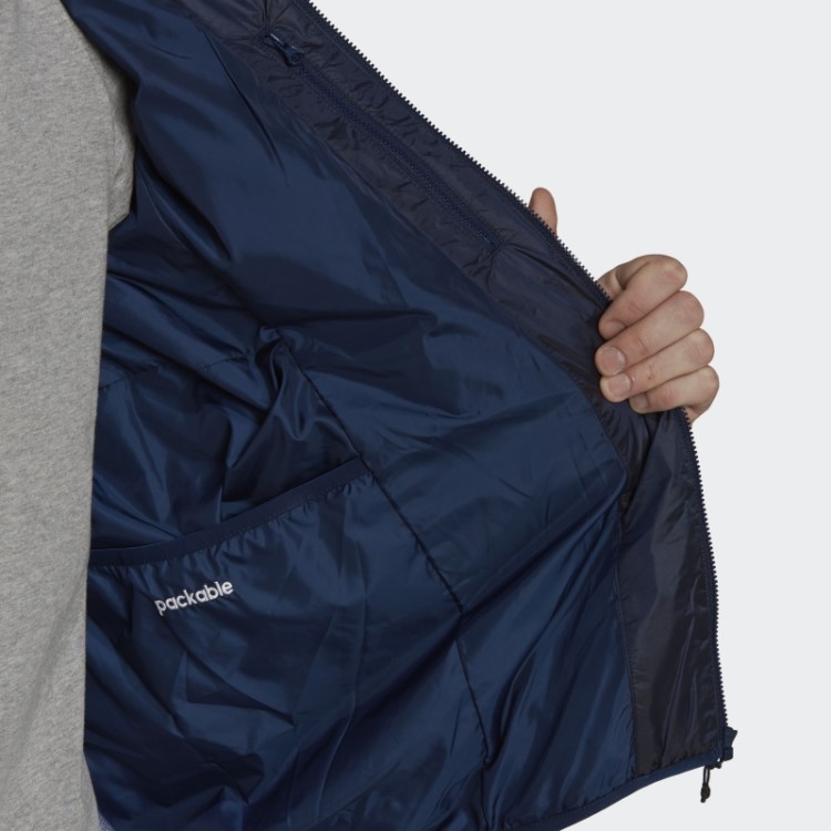 Jaqueta Acolchoada Com Capuz Adidas Night Indigo