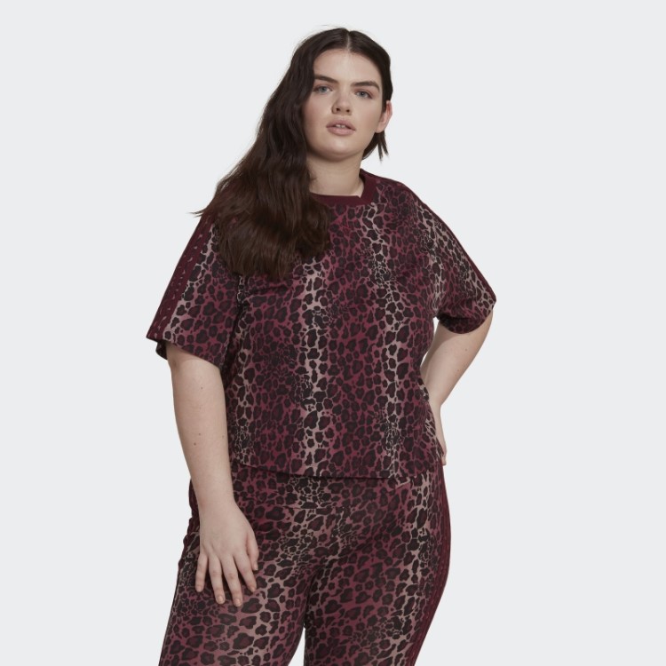 Camiseta Com Estampa Allover (tamanho Grande) Adidas Marrom
