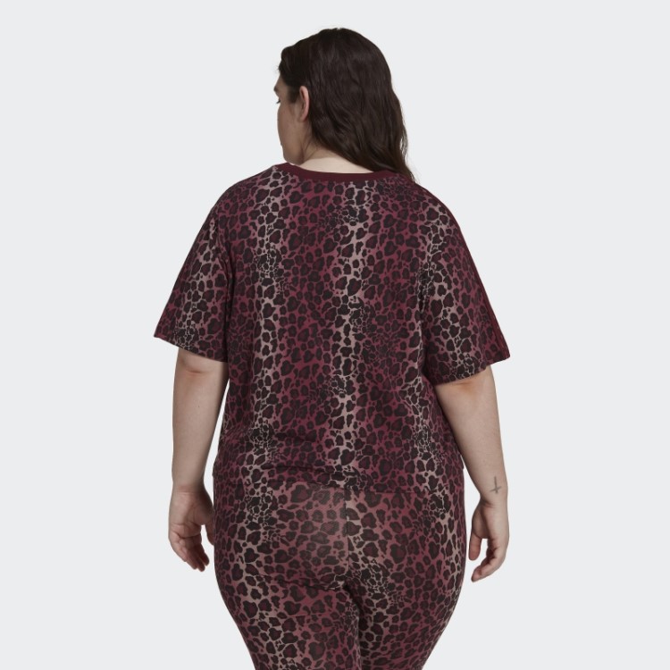 Camiseta Com Estampa Allover (tamanho Grande) Adidas Marrom