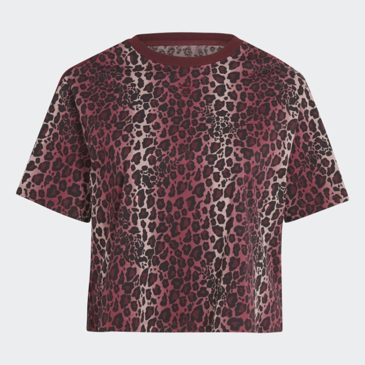 Camiseta Com Estampa Allover (tamanho Grande) Adidas Marrom