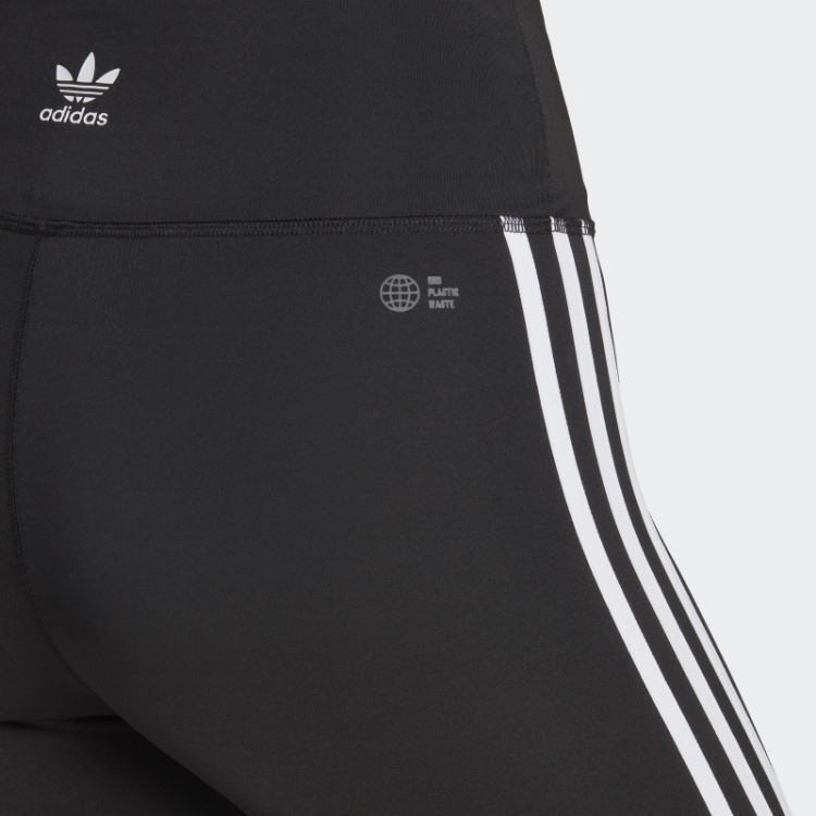Adicolor Classics Meia Calça Curta Cintura Alta Preta Adidas