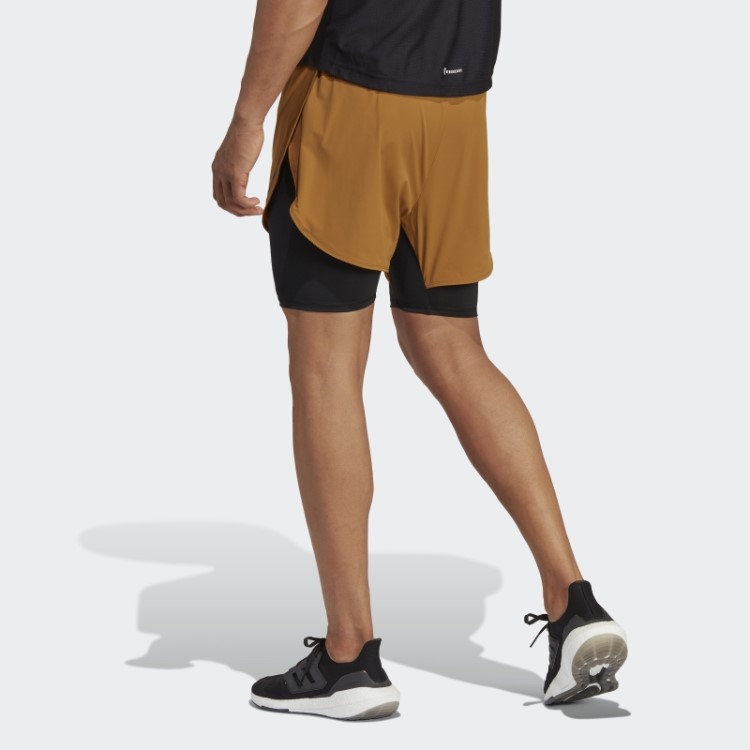 Calções De Treino 2 Em 1 Heat.rdy Hiit Bronze Adidas