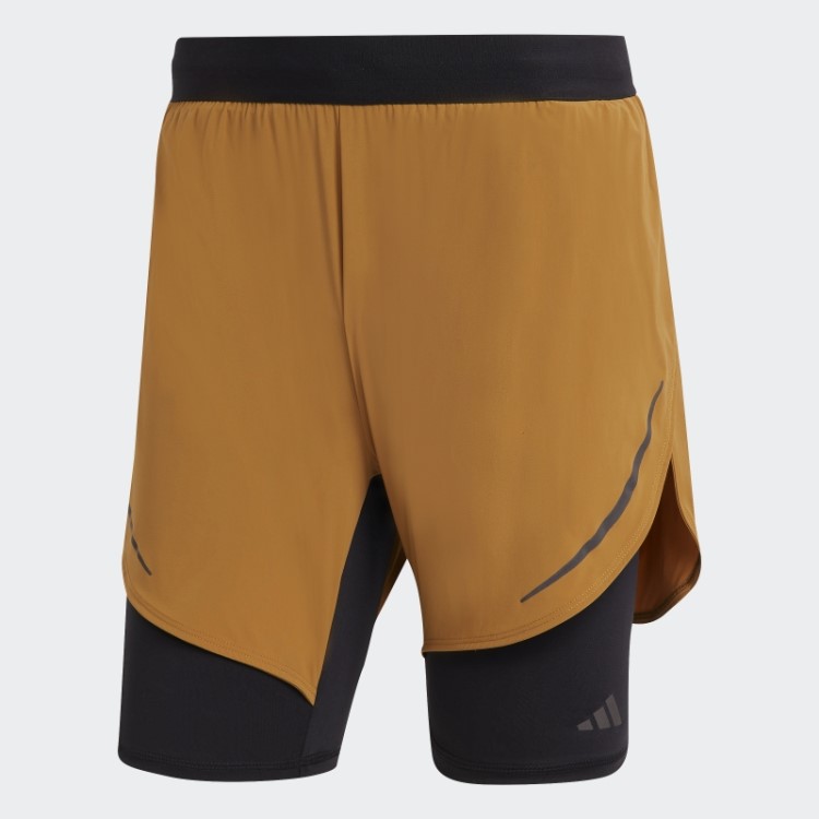 Calções De Treino 2 Em 1 Heat.rdy Hiit Bronze Adidas