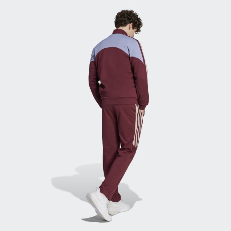 Moda De Agasalho Vermelho Adidas Colorblock