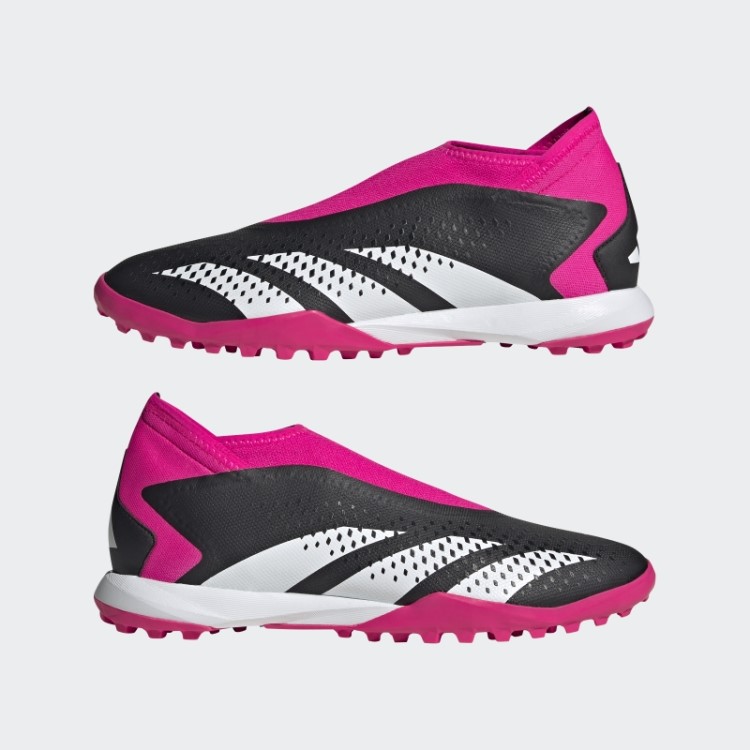 Precisão Do Predador.3 Botas De Grama Sem Cadarço Preto Adidas