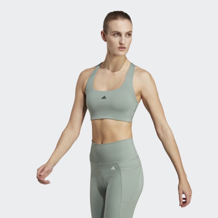 Sutiã De Treinamento De Suporte Médio Adidas Powerimpact Preto