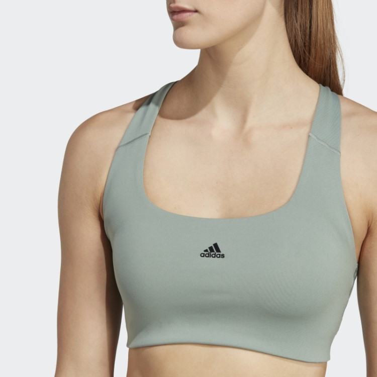 Sutiã De Treinamento De Suporte Médio Adidas Powerimpact Preto