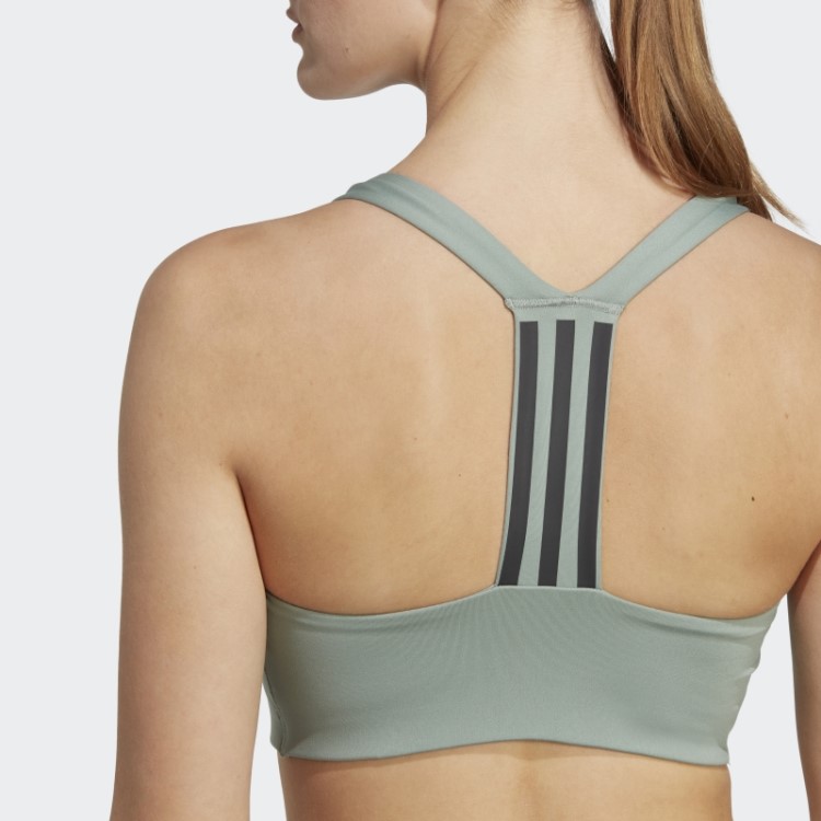 Sutiã De Treinamento De Suporte Médio Adidas Powerimpact Preto