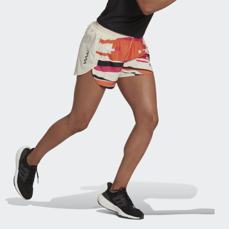 Bermuda De Corrida Ecru Matiz Thebe Magugu Run Fast Adidas