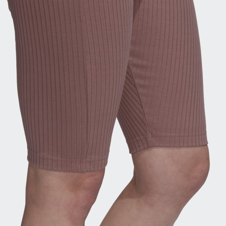 Shorts Roxos Adidas Studio Lounge Com Nervuras
