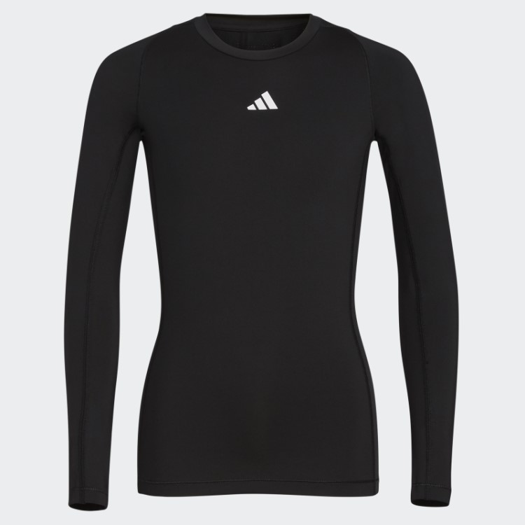 Blusa Techfit Manga Longa Preta Adidas