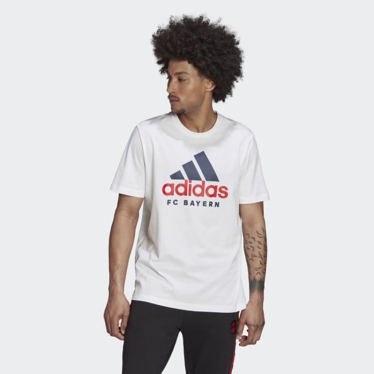 T-shirt Fc Bayern Dna Branca Adidas