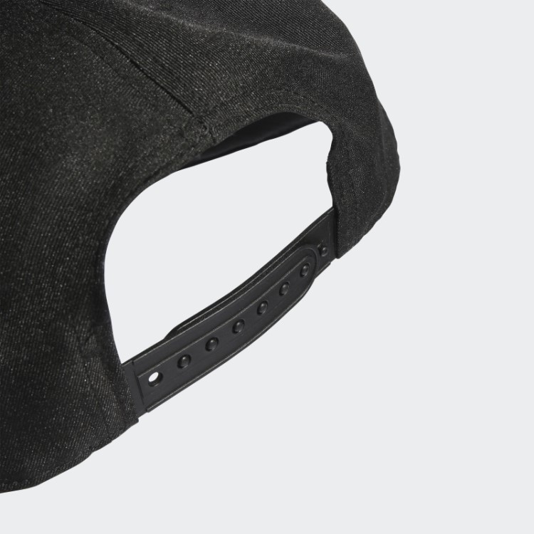 Boné Preto Com Logo Snapback Adidas