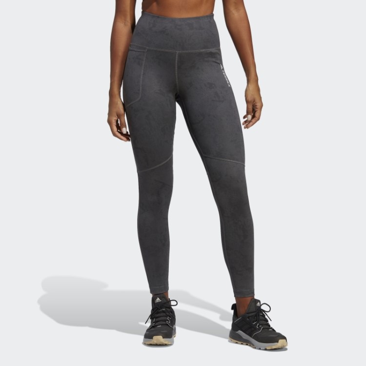 Legging Cinza Adidas Terrex Com Estampa Multi Allover