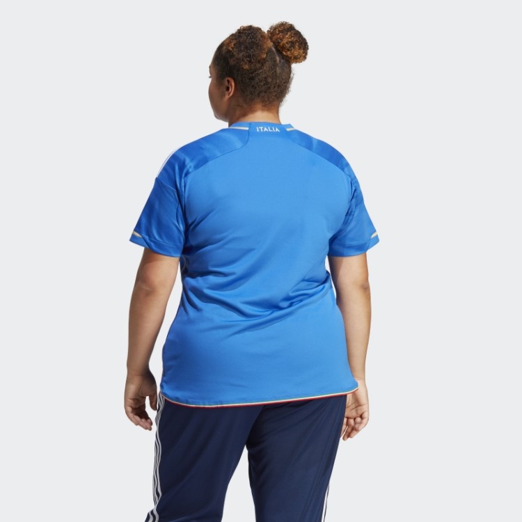 Camisa Da Equipe Feminina 23 Da Itália (tamanho Grande) Adidas Azul