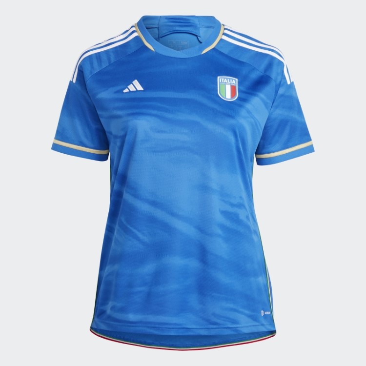 Camisa Da Equipe Feminina 23 Da Itália (tamanho Grande) Adidas Azul
