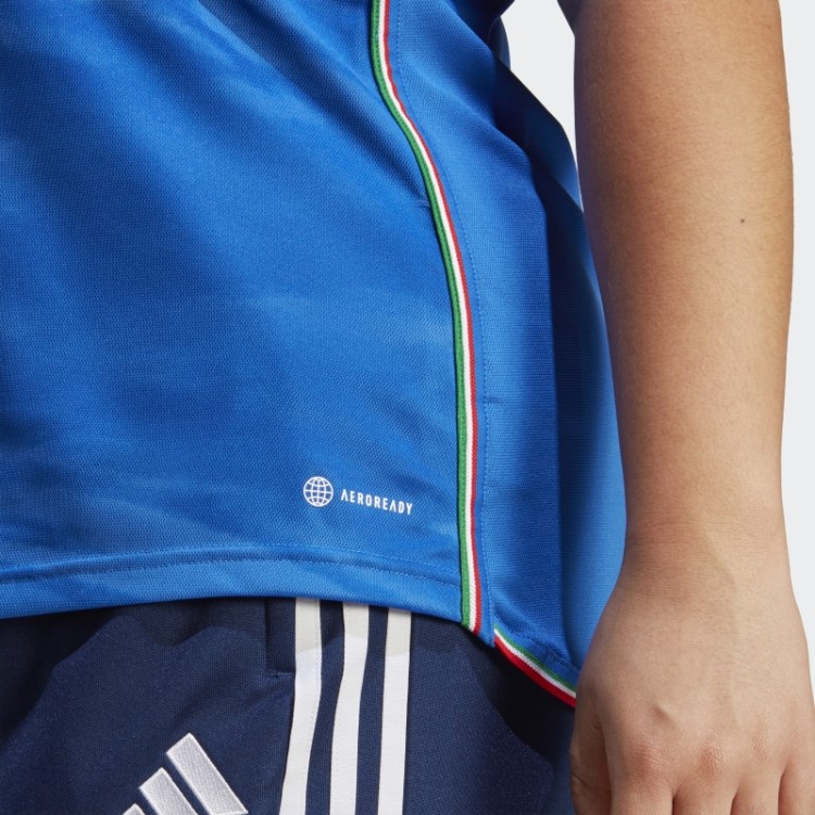 Camisa Da Equipe Feminina 23 Da Itália (tamanho Grande) Adidas Azul