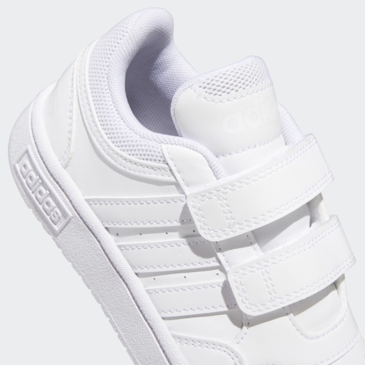Aros Estilo De Vida Basquete Tênis De Velcro Branco Adidas