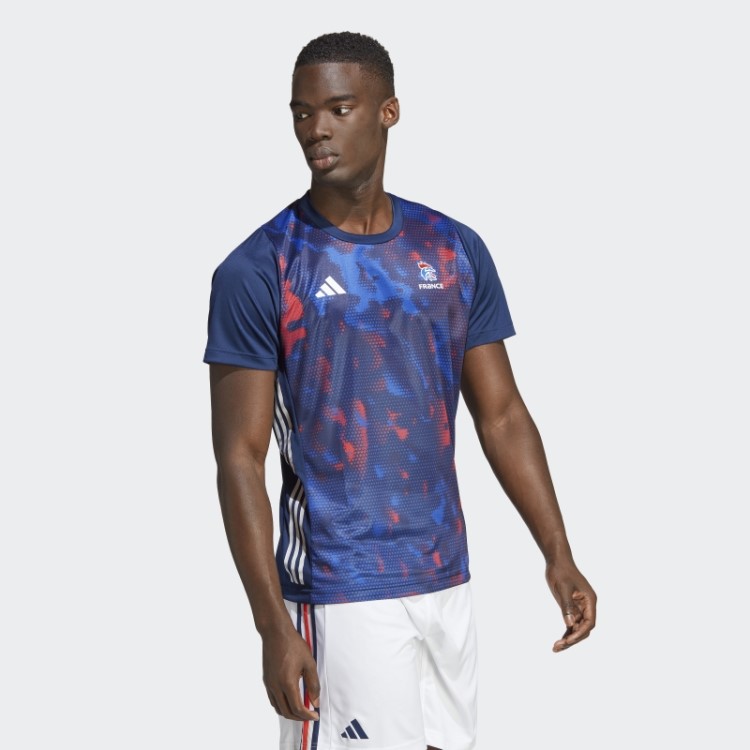 Camiseta De Handebol França Azul Marinho Adidas