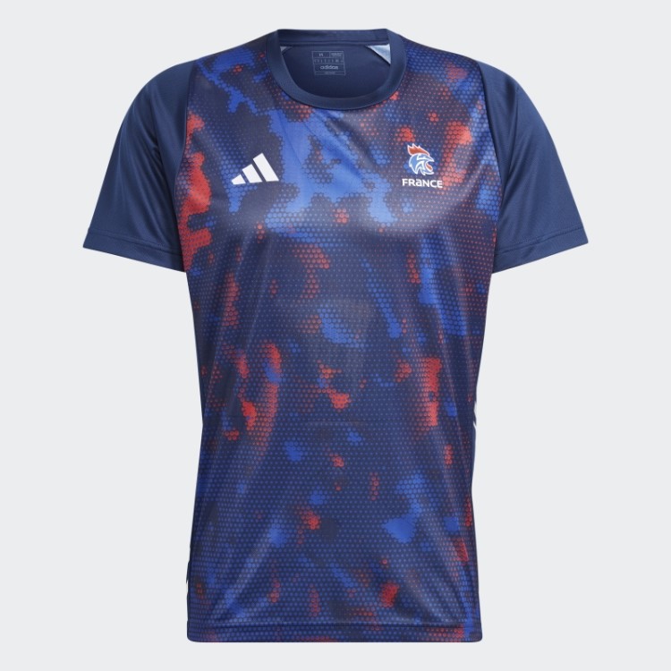 Camiseta De Handebol França Azul Marinho Adidas