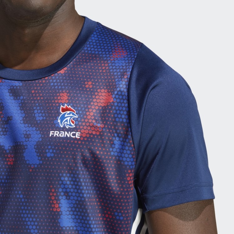 Camiseta De Handebol França Azul Marinho Adidas