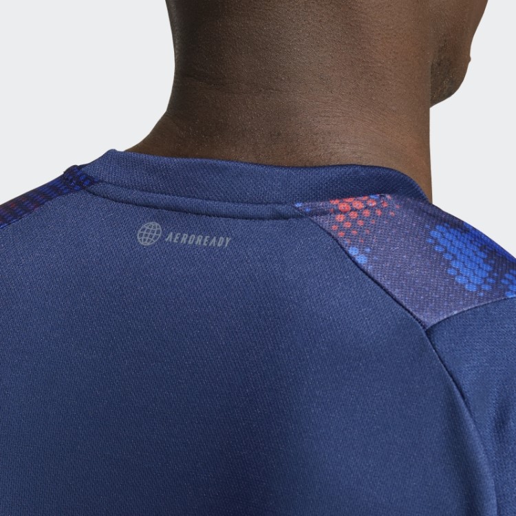 Camiseta De Handebol França Azul Marinho Adidas