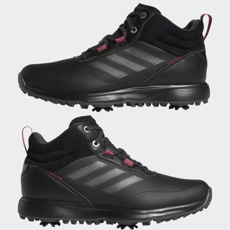 Sapatos De Golfe De Corte Médio Rosa Adidas S2g Moda