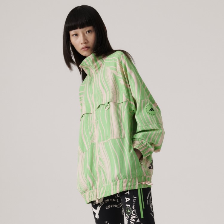 Blush Rosa Quente Adidas By Stella Mccartney Tracktop Truecasuals Estampado