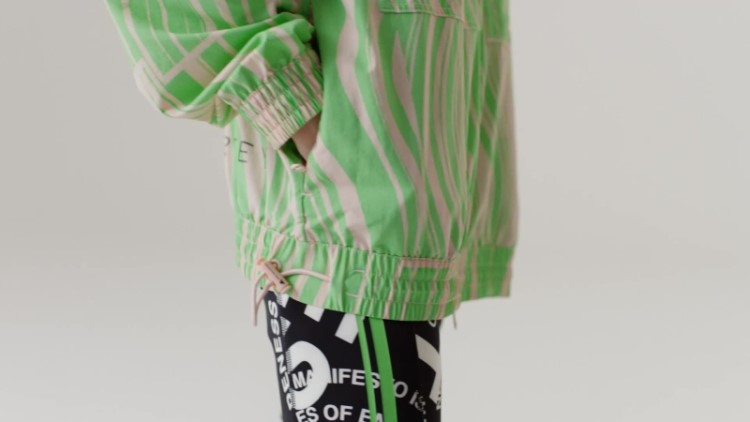 Rosa Blush Adidas By Stella Mccartney Tracktop Truecasuals Estampado