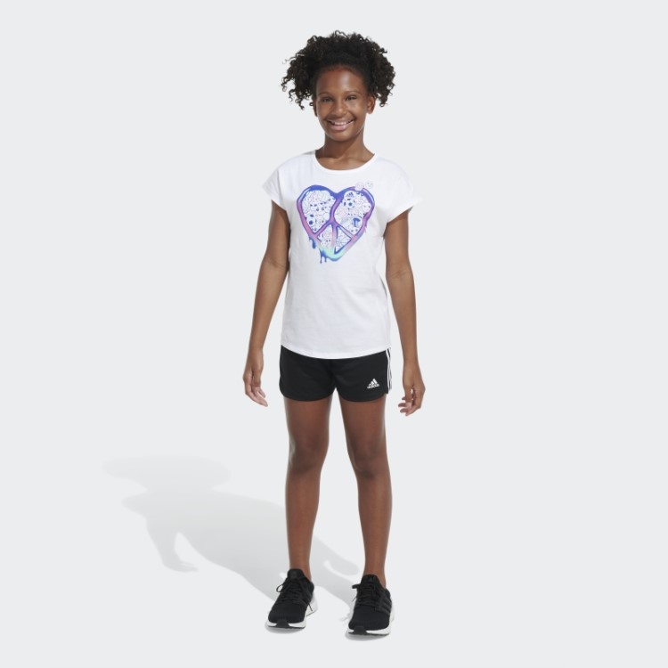 Camiseta De Manga Curta Adidas Branca