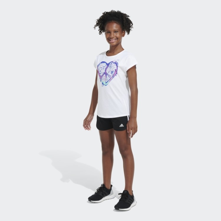 Camiseta De Manga Curta Adidas Branca