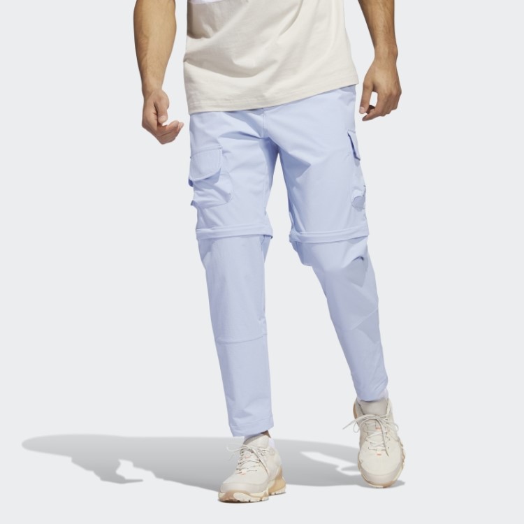 Calça De Golfe Adicross Com Zíper Adidas Blue Dawn